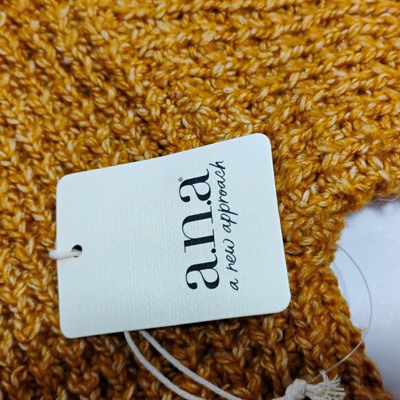 NWT A.N.A. Womens Cardigan Sweater Size XS Gold Loose Knit NEW - Picture 5 of 8